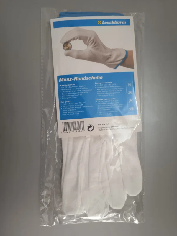 Par Guantes de Algodón Natural T-Única