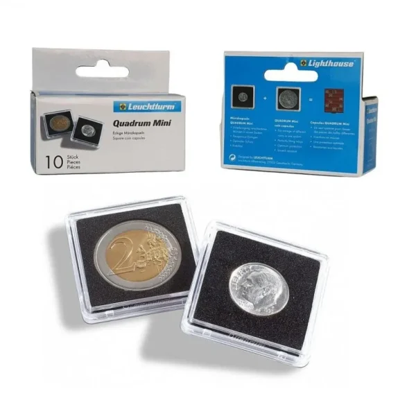 Caja 10 Capsulas Cuadradas QUADRUM MINI