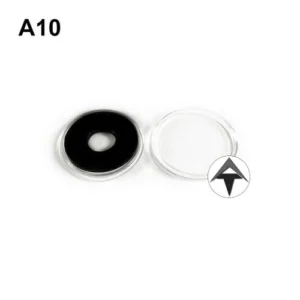 Cápsula Air-Tite con aro negro de acrílico transparente