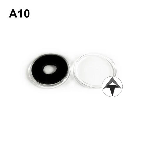 Cápsula Air-Tite con aro negro de acrílico transparente